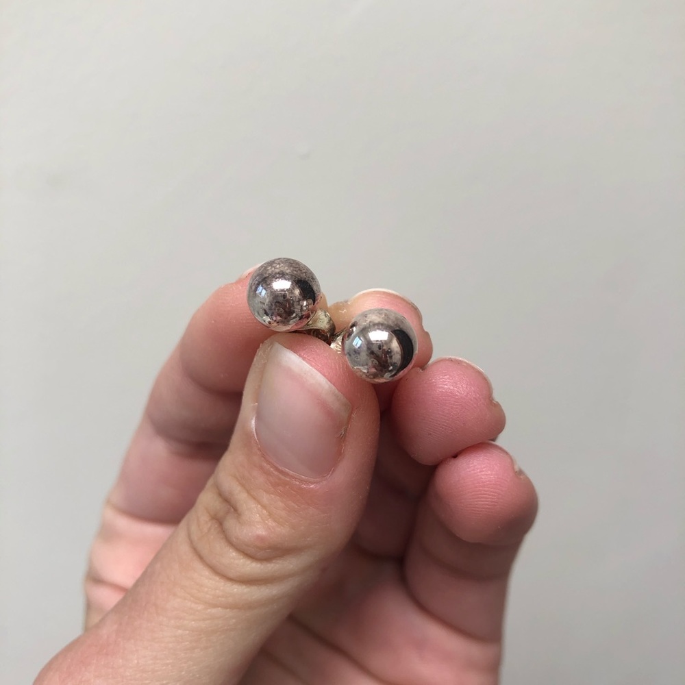 Brilliant earth ball stud earring